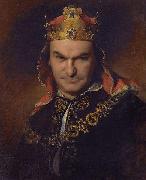 Friedrich von Amerling Bogumil Dawison as Richard III oil painting